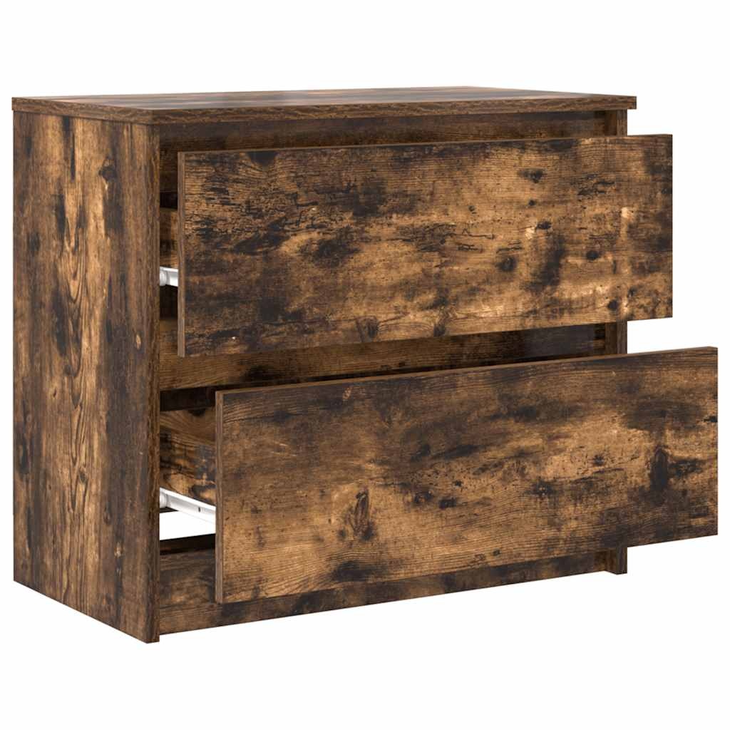 VidaXL Tv-meubel 60x35x54 cm bewerkt hout gerookt eikenkleurig