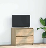 VidaXL Tv-meubel 60x35x54 cm bewerkt hout sonoma eikenkleurig