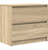 VidaXL Tv-meubel 60x35x54 cm bewerkt hout sonoma eikenkleurig