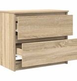 VidaXL Tv-meubel 60x35x54 cm bewerkt hout sonoma eikenkleurig
