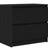 VidaXL Tv-meubel 60x35x54 cm bewerkt hout zwart
