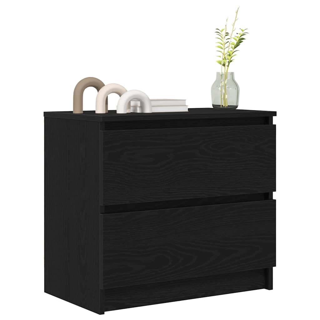 VidaXL Tv-meubel 60x35x54 cm bewerkt hout zwart