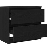 VidaXL Tv-meubel 60x35x54 cm bewerkt hout zwart