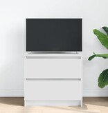VidaXL Tv-meubel 60x35x54 cm bewerkt hout wit