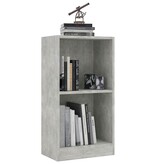 VidaXL Boekenkast 40x24x75 cm bewerkt hout betongrijs