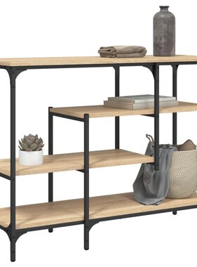 VidaXL Wandtafel met schappen 100x35x75 cm sonoma eikenkleurig
