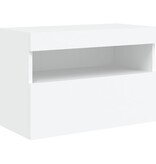 VidaXL Tv-wandmeubel met LED-verlichting 60x30x40 cm wit