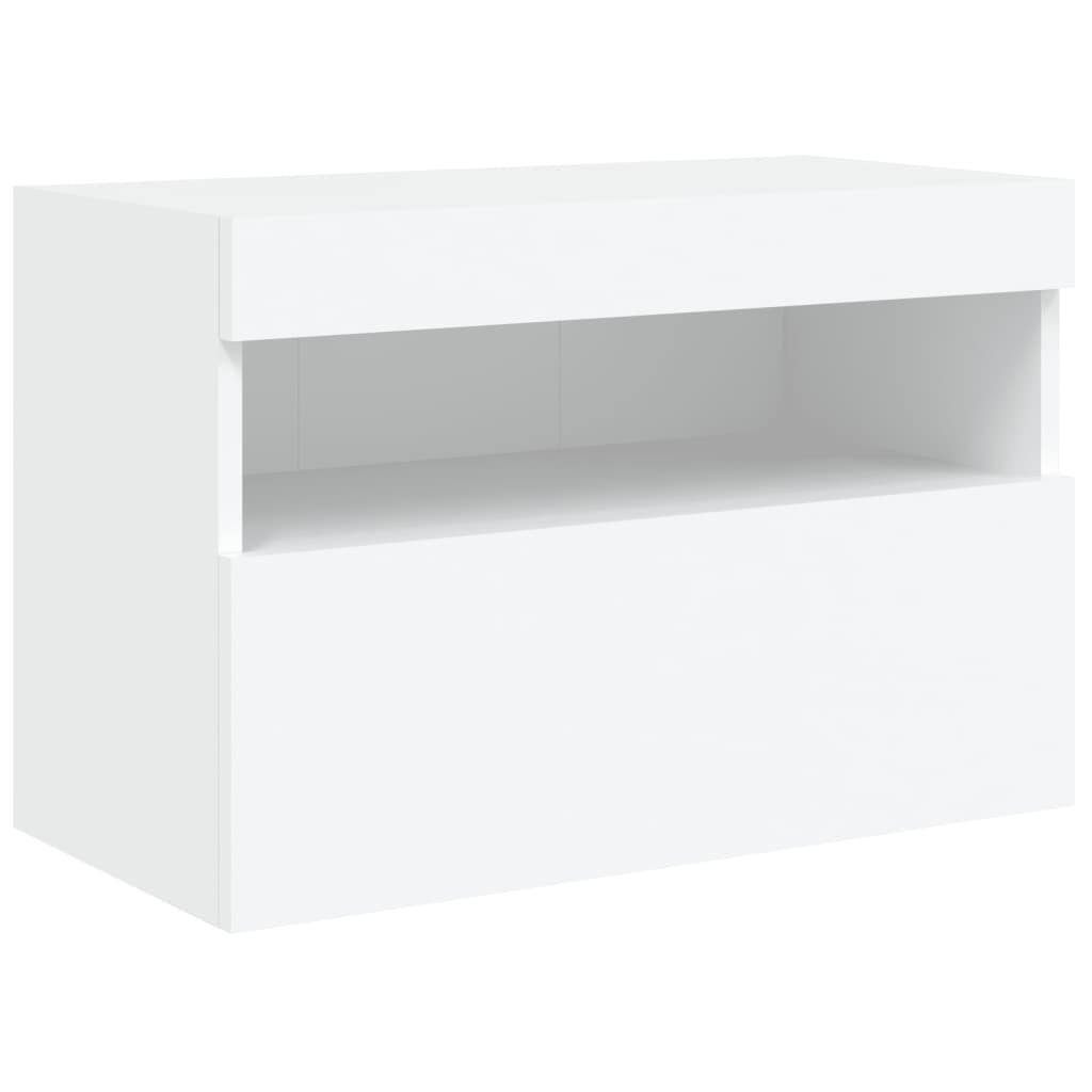 VidaXL Tv-wandmeubel met LED-verlichting 60x30x40 cm wit