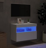 VidaXL Tv-wandmeubel met LED-verlichting 60x30x40 cm wit