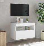VidaXL Tv-wandmeubel met LED-verlichting 60x30x40 cm wit