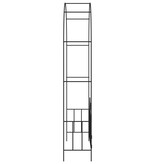 VidaXL Tuinboog met hek 138x40x238 cm ijzer zwart
