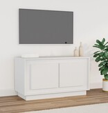 VidaXL Tv-meubel 80x35x45 cm bewerkt hout wit