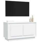 VidaXL Tv-meubel 80x35x45 cm bewerkt hout wit