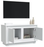 VidaXL Tv-meubel 80x35x45 cm bewerkt hout wit