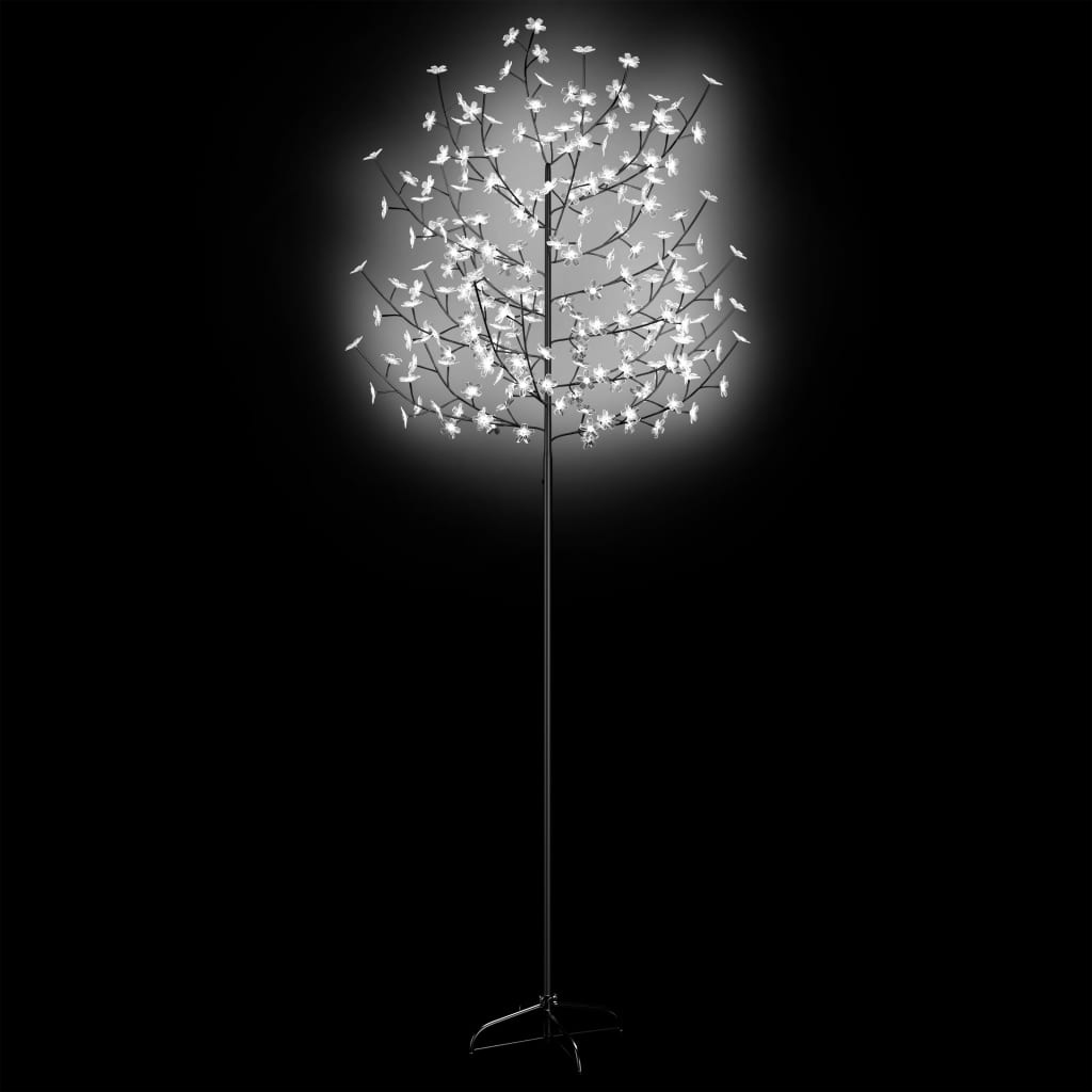 VidaXL Kerstboom 220 LED's koudwit licht kersenbloesem 220 cm