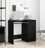 VidaXL Bureau 90x45x76 cm spaanplaat zwart eikenkleurig