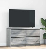VidaXL Tv-meubel 100x35x54 cm bewerkt hout grijs sonoma eikenkleurig