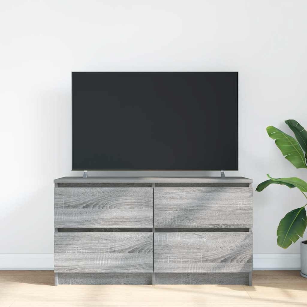 VidaXL Tv-meubel 100x35x54 cm bewerkt hout grijs sonoma eikenkleurig