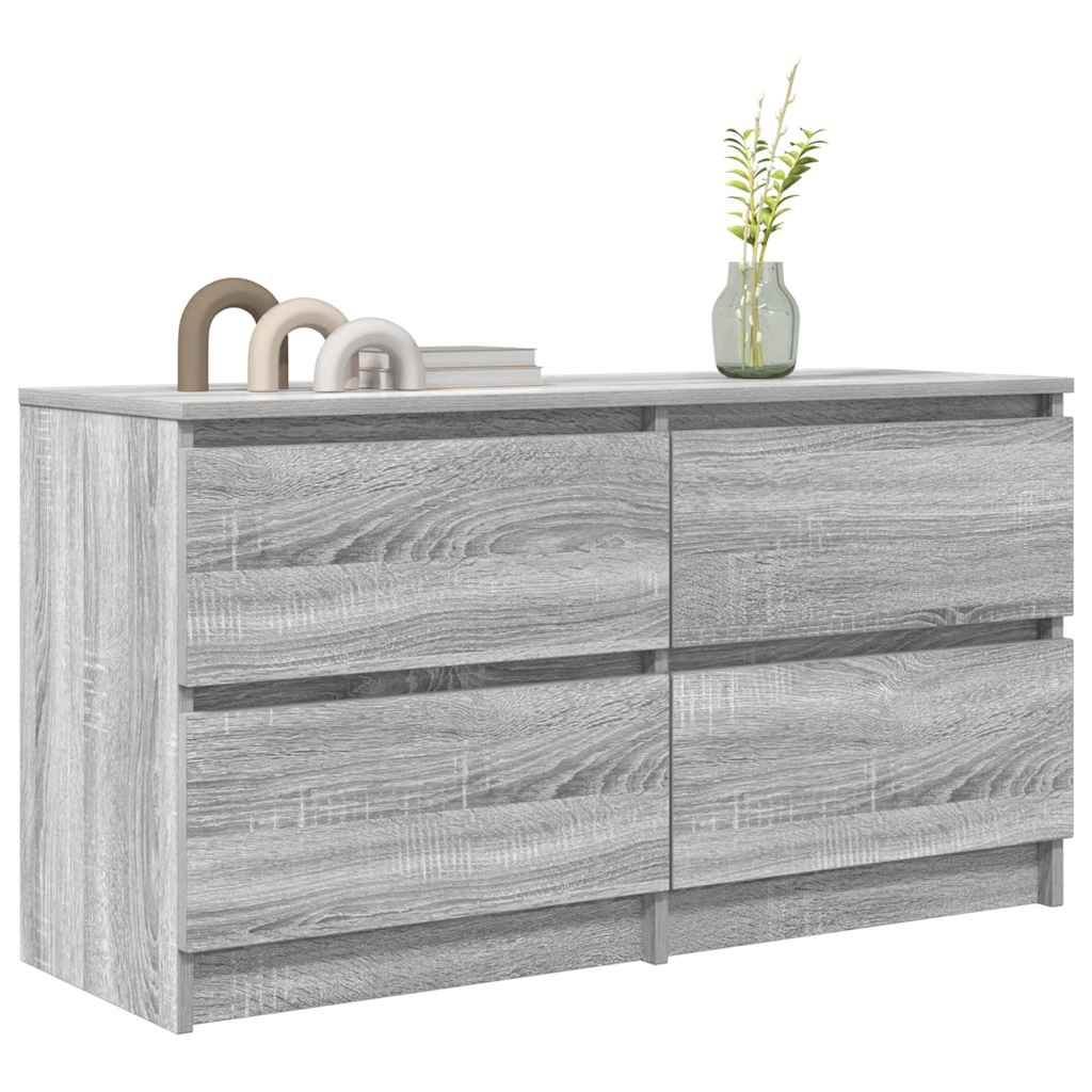 VidaXL Tv-meubel 100x35x54 cm bewerkt hout grijs sonoma eikenkleurig
