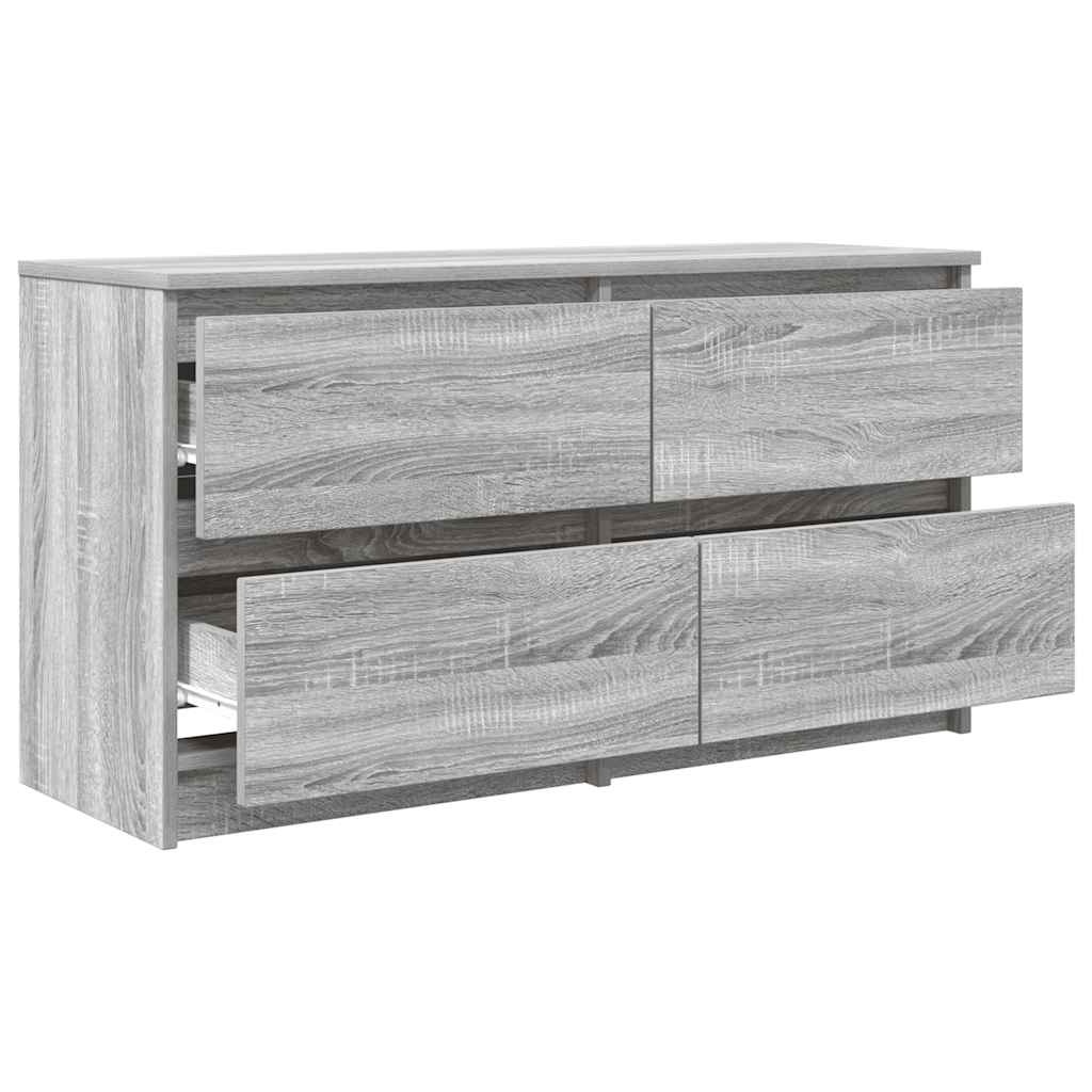 VidaXL Tv-meubel 100x35x54 cm bewerkt hout grijs sonoma eikenkleurig