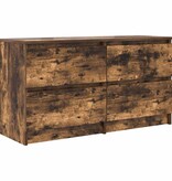 VidaXL Tv-meubel 100x35x54 cm bewerkt hout gerookt eikenkleurig