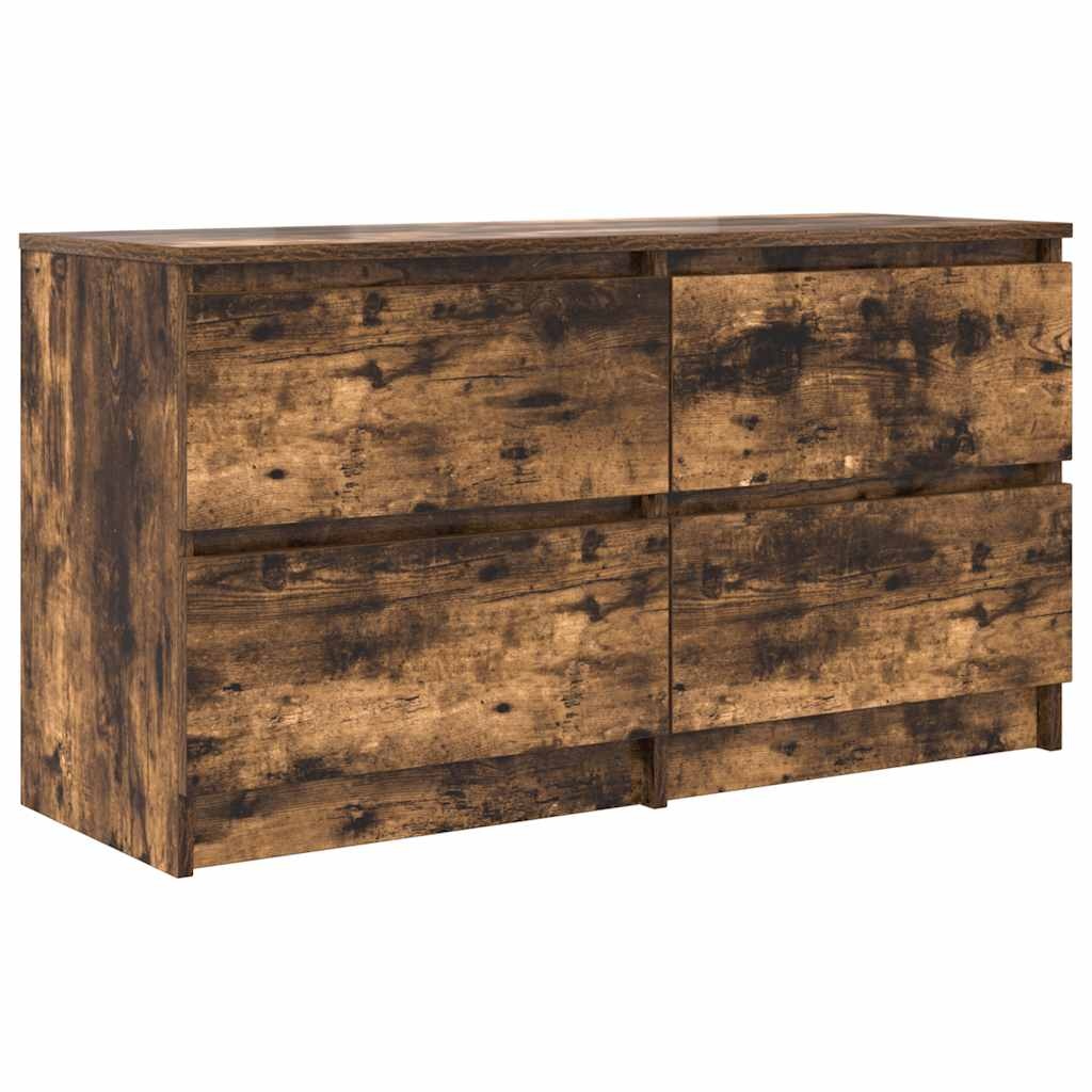 VidaXL Tv-meubel 100x35x54 cm bewerkt hout gerookt eikenkleurig