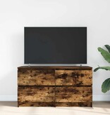 VidaXL Tv-meubel 100x35x54 cm bewerkt hout gerookt eikenkleurig