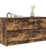 VidaXL Tv-meubel 100x35x54 cm bewerkt hout gerookt eikenkleurig