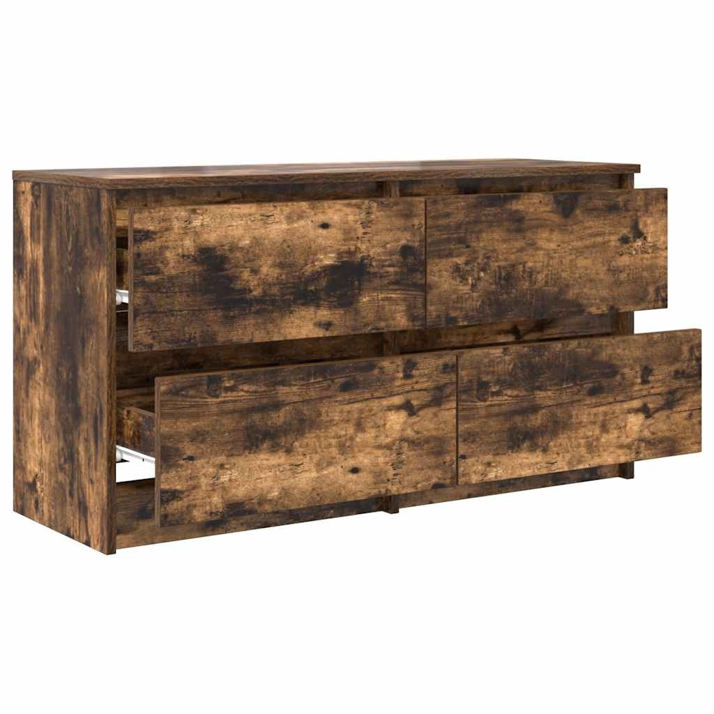 VidaXL Tv-meubel 100x35x54 cm bewerkt hout gerookt eikenkleurig