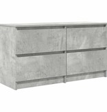VidaXL Tv-meubel 100x35x54 cm bewerkt hout betongrijs