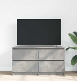 VidaXL Tv-meubel 100x35x54 cm bewerkt hout betongrijs