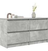 VidaXL Tv-meubel 100x35x54 cm bewerkt hout betongrijs