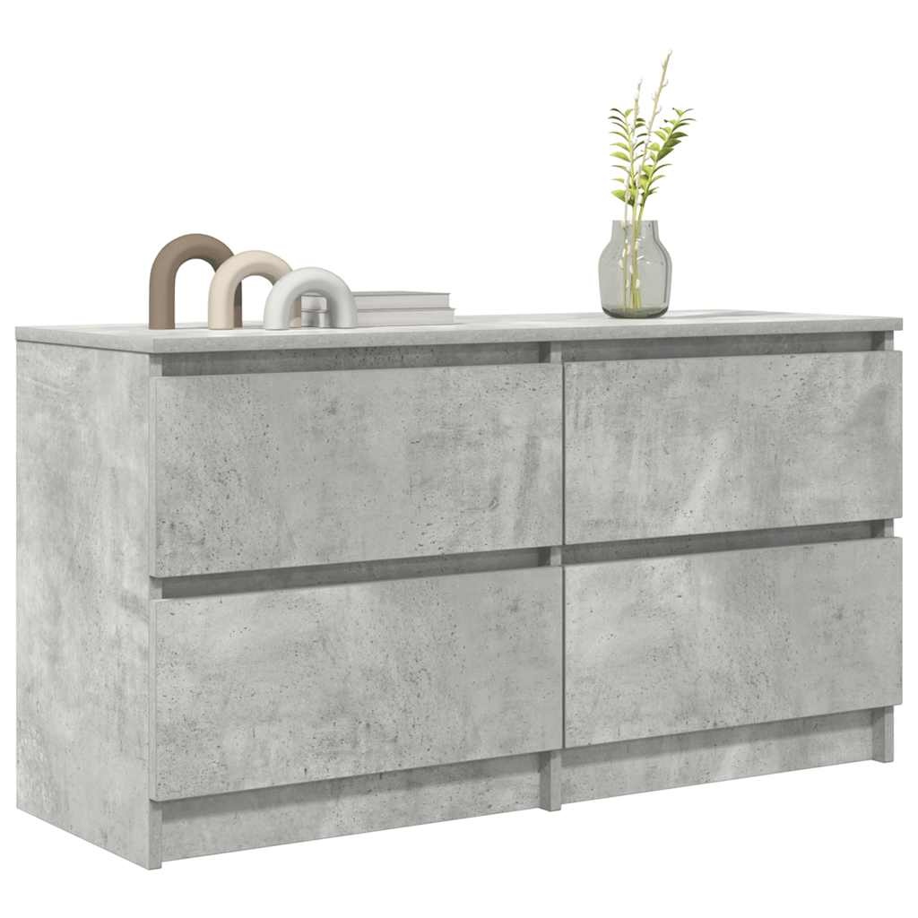 VidaXL Tv-meubel 100x35x54 cm bewerkt hout betongrijs