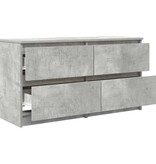 VidaXL Tv-meubel 100x35x54 cm bewerkt hout betongrijs