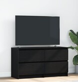VidaXL Tv-meubel 100x35x54 cm bewerkt hout zwart