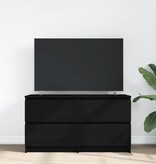 VidaXL Tv-meubel 100x35x54 cm bewerkt hout zwart
