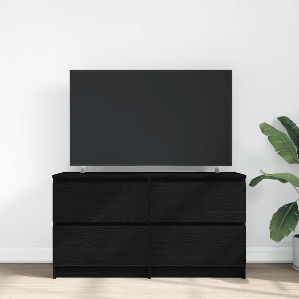 VidaXL Tv-meubel 100x35x54 cm bewerkt hout zwart