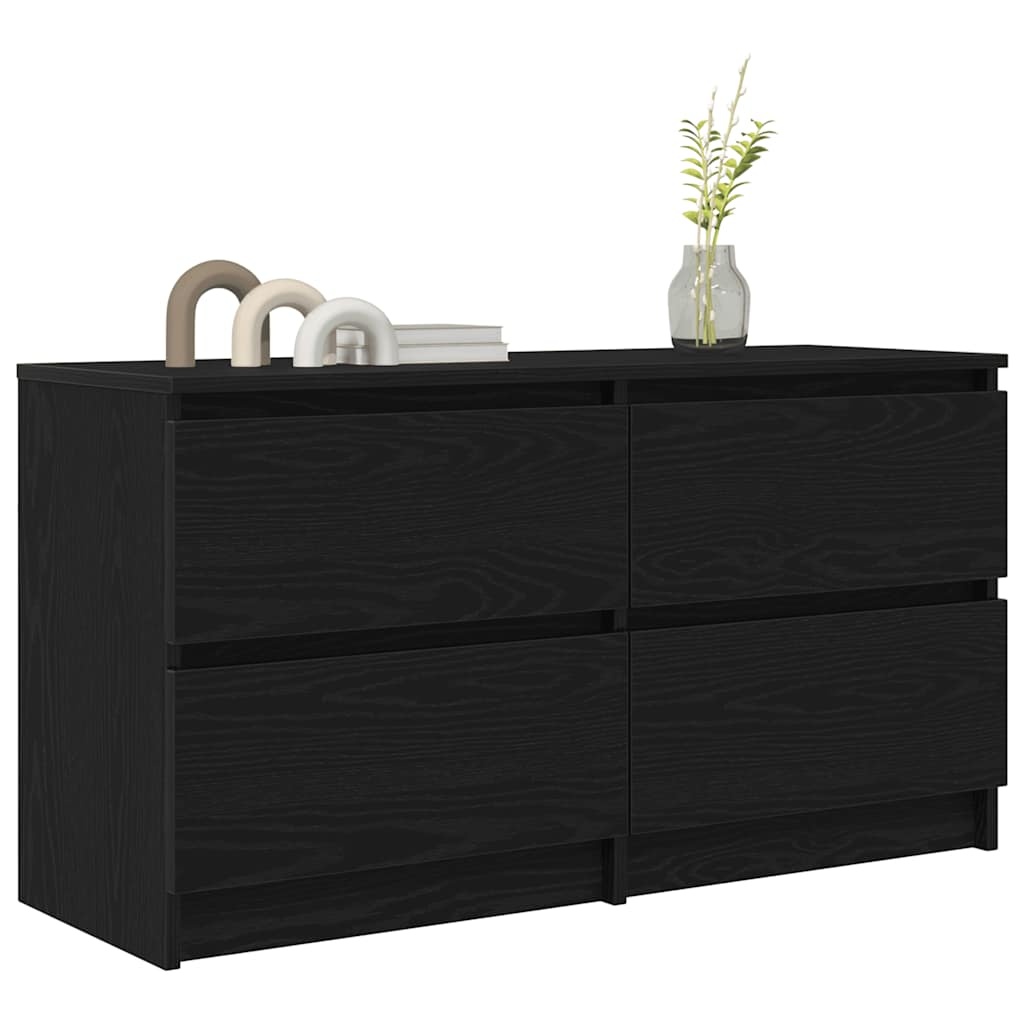 VidaXL Tv-meubel 100x35x54 cm bewerkt hout zwart