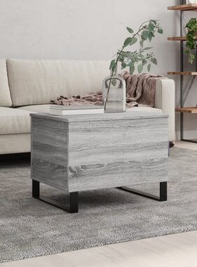VidaXL Salontafel 60x44,5x45 cm bewerkt hout grijs sonoma eikenkleurig