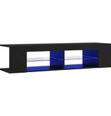 VidaXL Tv-meubel met LED-verlichting 135x39x30 cm zwart