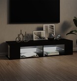 VidaXL Tv-meubel met LED-verlichting 135x39x30 cm zwart