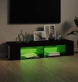 VidaXL Tv-meubel met LED-verlichting 135x39x30 cm zwart