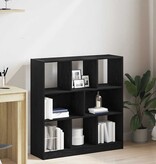 VidaXL Boekenkast 97,5x29,5x100 cm spaanplaat zwart eikenkleurig