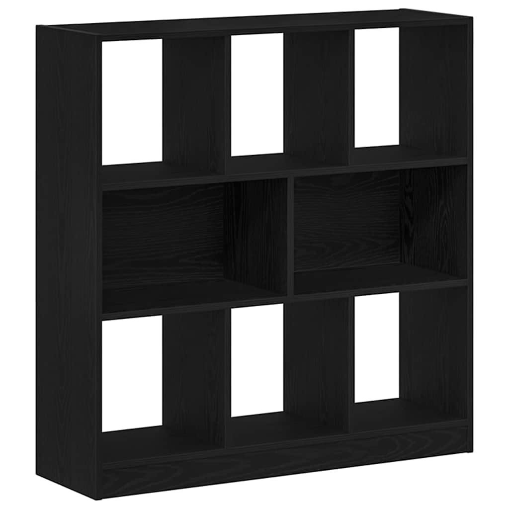 VidaXL Boekenkast 97,5x29,5x100 cm spaanplaat zwart eikenkleurig