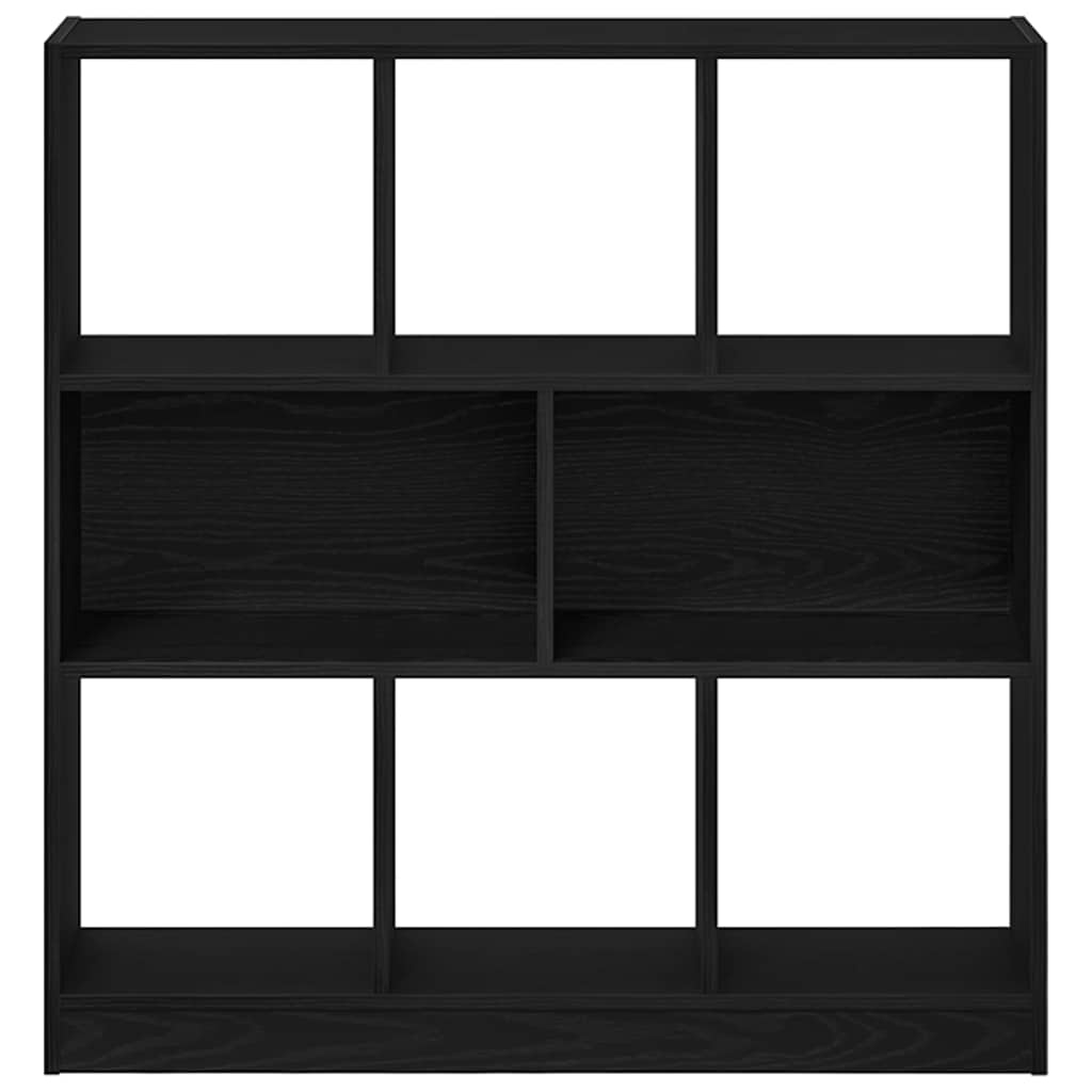 VidaXL Boekenkast 97,5x29,5x100 cm spaanplaat zwart eikenkleurig