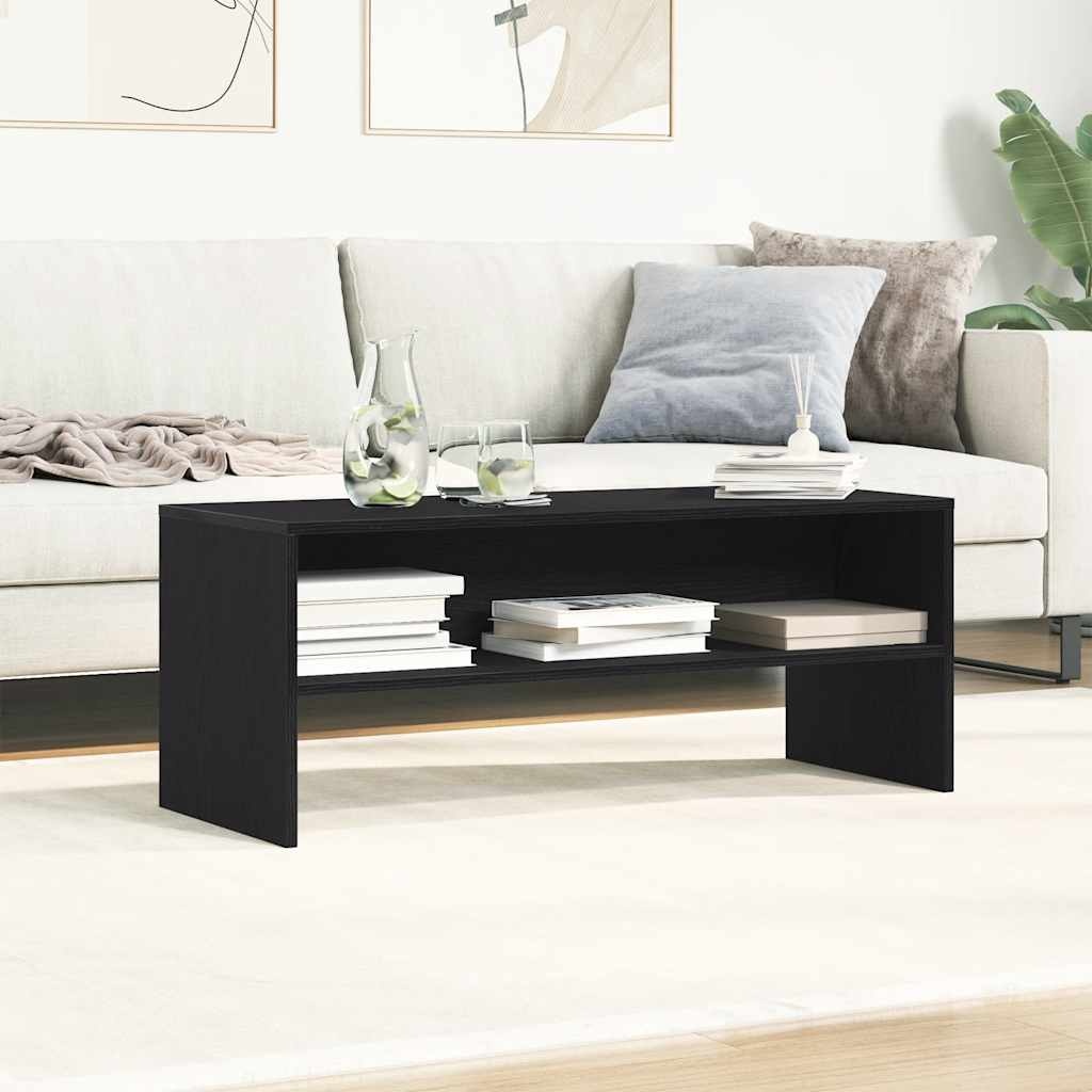 VidaXL Tv-meubel 100x40x40 cm spaanplaat zwart eikenkleurig