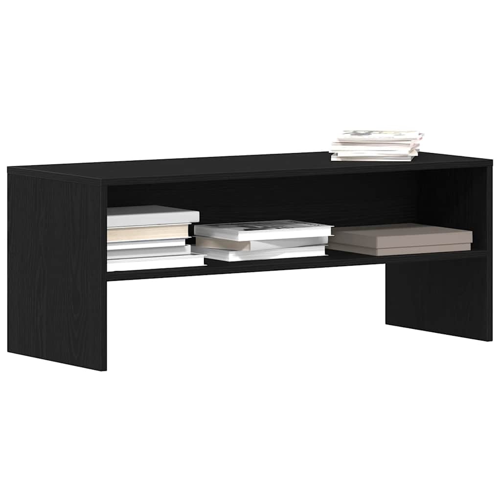 VidaXL Tv-meubel 100x40x40 cm spaanplaat zwart eikenkleurig
