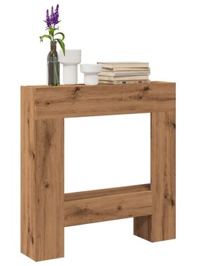 VidaXL Haardombouw 81x18x82 cm bewerkt hout artisanaal eikenkleurig