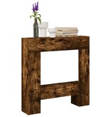 VidaXL Haardombouw 81x18x82 cm bewerkt hout gerookt eikenkleurig