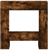 VidaXL Haardombouw 81x18x82 cm bewerkt hout gerookt eikenkleurig
